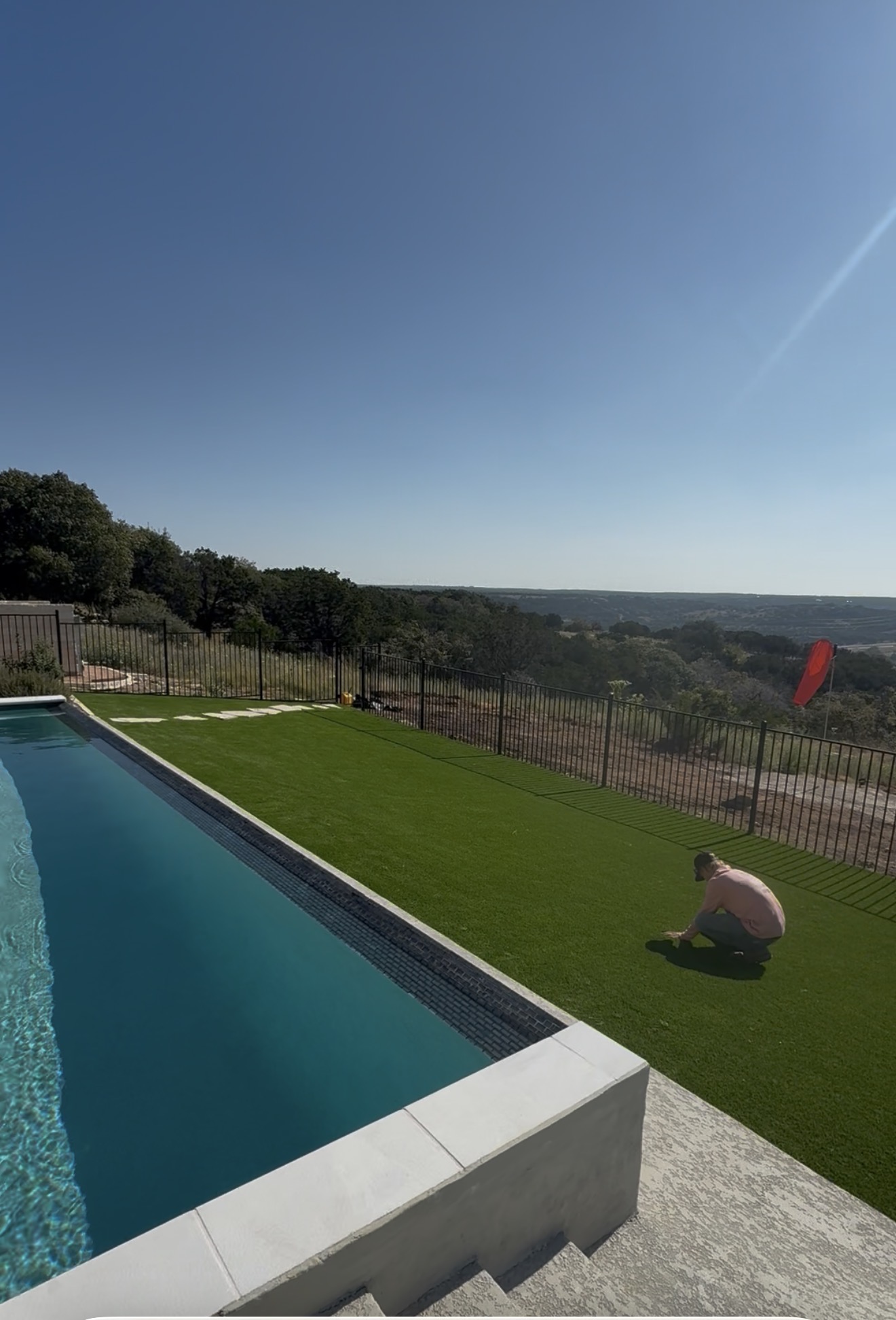 Artificial turf installation